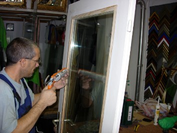 Ajtó átalakítás thermo - hoszigetelt üveg beépítés
